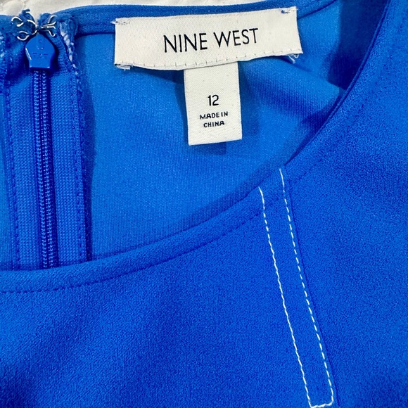 Nine West Blue Sleeveless Dress - Picture 3 of 7